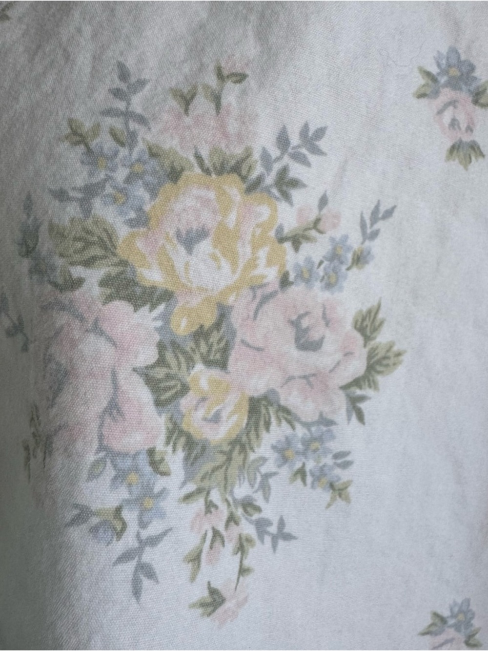 Vintage Loungerie Floral Pajama Set M/L Made in USA Cottagecore Button (I1) - Picture 3 of 12